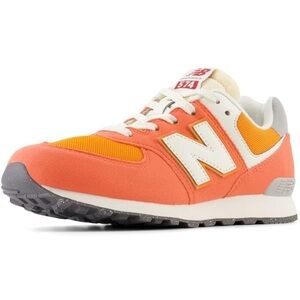 New Balance Orange and White Retro Sneakers
